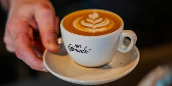 Aromatischer Kaffee im Restaurant The Castle Gate in Graz